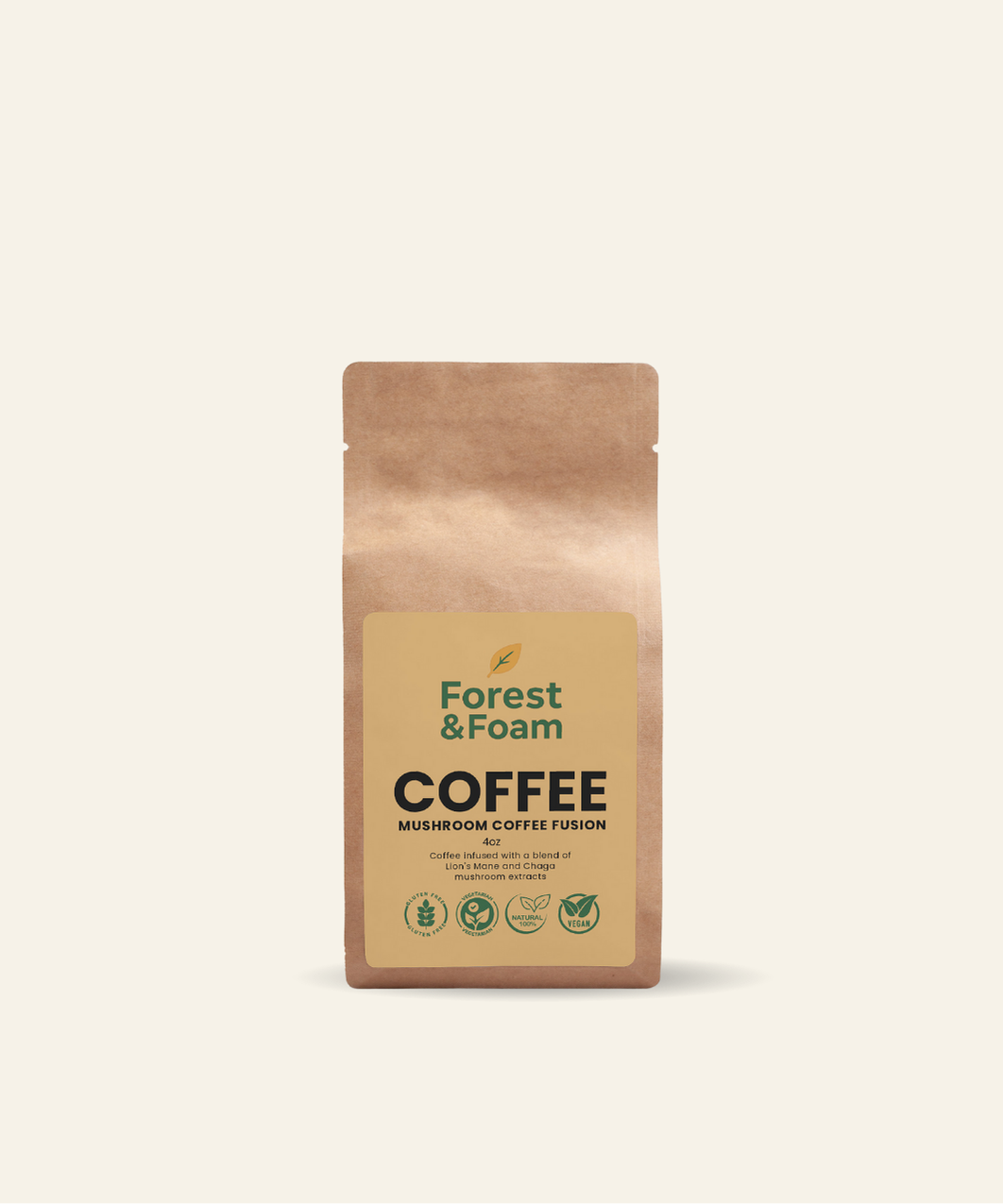 Mushroom Coffee Fusion - Lion’s Mane & Chaga 4oz