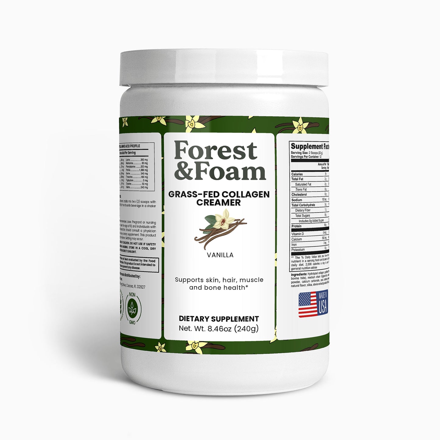 Grass-Fed Collagen Creamer (Vanilla)