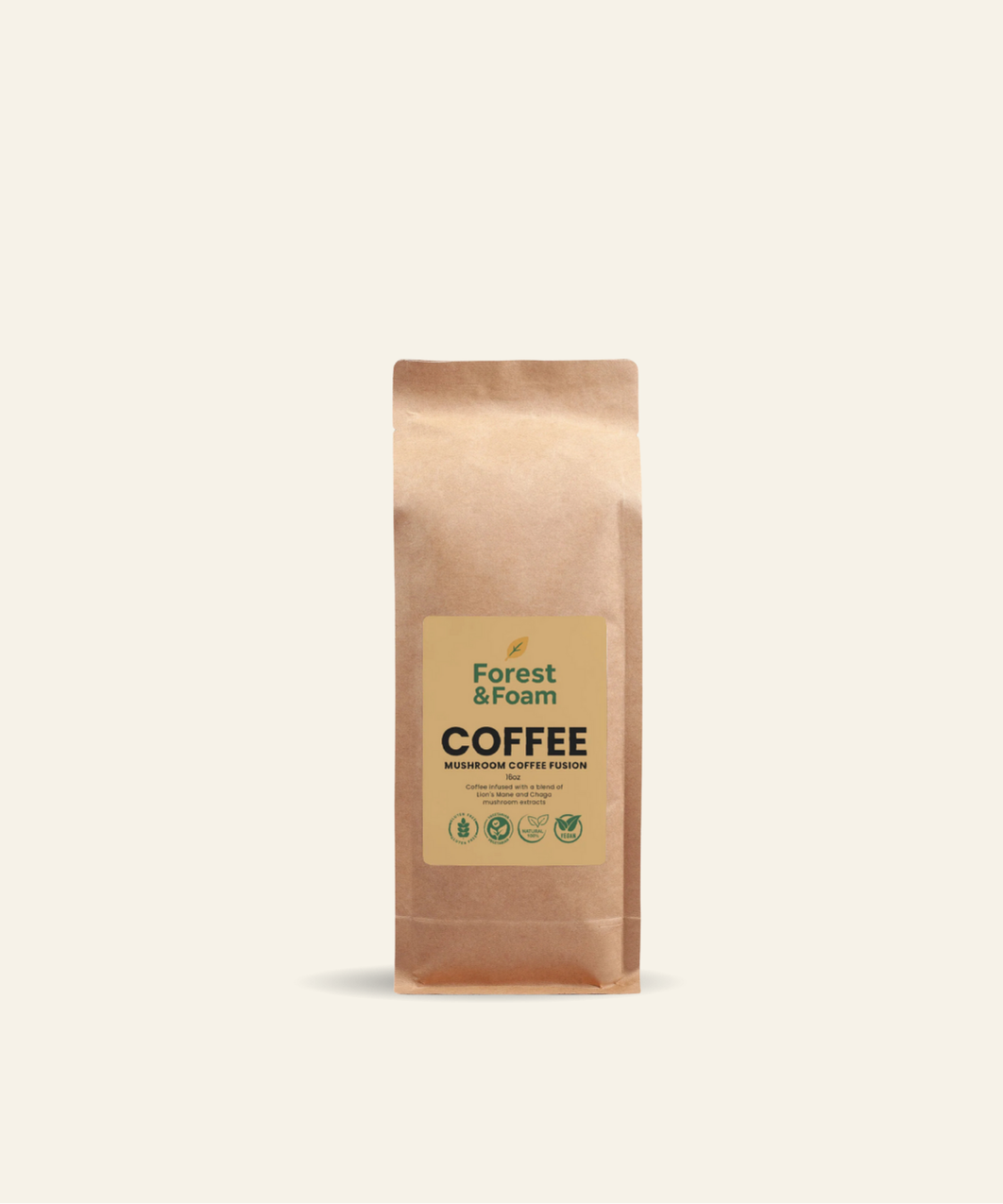 Mushroom Coffee Fusion - Lion’s Mane & Chaga 16oz