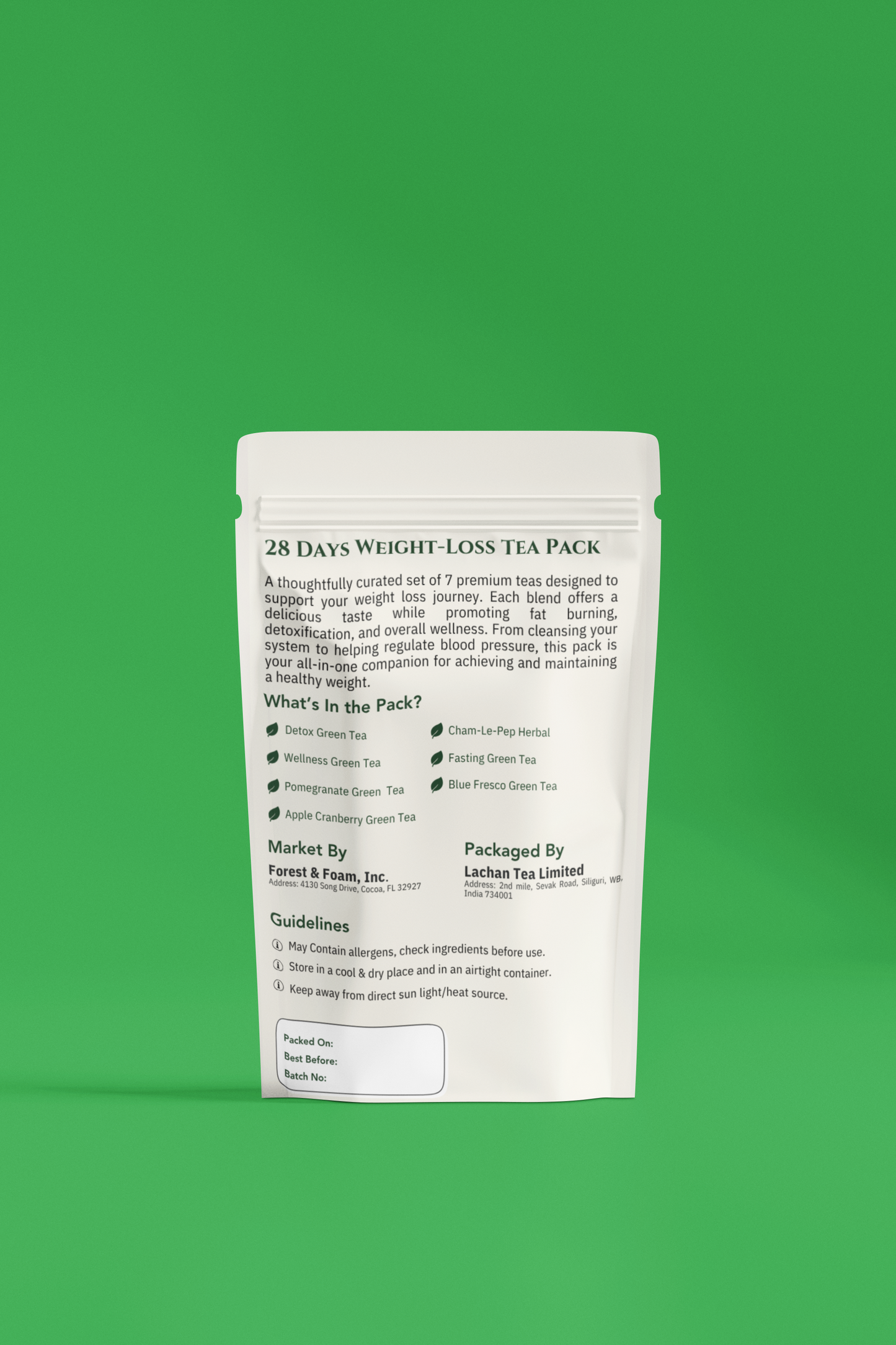 28 Days Weight Loss Tea Pack